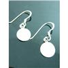 Image 1 : Disk Dangle Sterling Silver Earrings #1942711