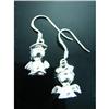 Image 1 : Angel Dangle Solid Sterling Silver Earrlings #1942715