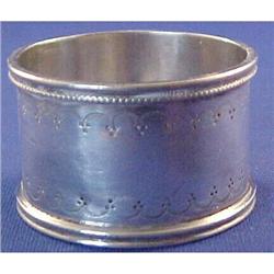 Victorian sterling silver NAPKIN RING #1942762