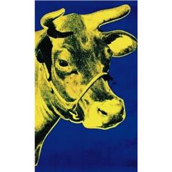 Warhol   Cow Yellow on Blue, 1971-Lg #1943082