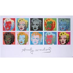 Warhol   10 Marilyns on White Background #1943093