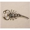 Image 1 : Silver and Moonstone Scorpion Brooch. #1943208