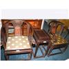 Image 1 : classic armchair set (3 pieces), Qing style, #1943221