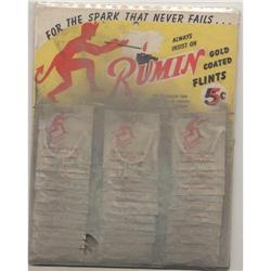 vintage 1930s RUMIN RED DEVIL GOLD TIP display #1943247