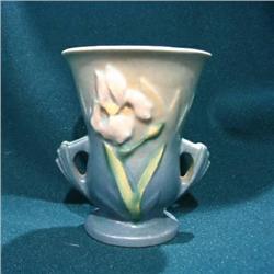 Roseville Blue Iris Vase #1943261