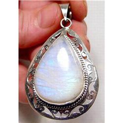 MassiveTeardrop Jaali Moonstone Sterling #1943562