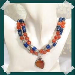 BIG & BOLD~Lapis~Carnelian Silver #1943580