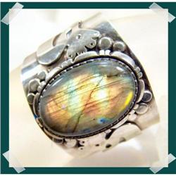 UNIQUE Labradorite Cuff Bracelet~125grams of #1943592