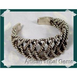 Must have KAREN WOVEN Silver Cuff Bracelet~65 #1943607