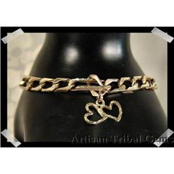 Sexy Detailed 10k Yellow GOLD link Bracelet #1943615