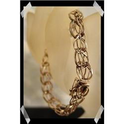 Charm Bracelet 10k Yellow Gold~9.4 GRAMS #1943616