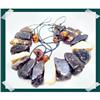 Image 1 : FOXY Handknotted LACED Designer Amber Choker #1943623