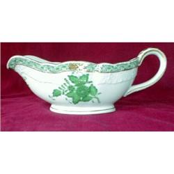 HEREND Gravy BOAT Chinese BOUQUET Green #229 #1943725