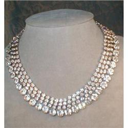 Sumptuous RHINESTONE Necklace BIB Style VINTAGE#1943730