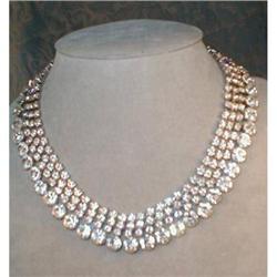 Sumptuous RHINESTONE Necklace BIB Style VINTAGE#1943730