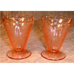 CHERRY Blossom TUMBLERS Footed 4oz Pink (2) #1943745