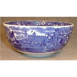 WEDGWOOD Ferrara BOWL Blue Transferware ANTIQUE#1943820