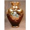 Image 1 : Murano GOLD Enameled VASE Amethyst - LARGE #1943939