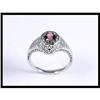 Image 1 : Pink Tourmaline 14K White Gold Ring #1944039