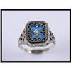 Image 1 : Lovely 9K Yellow Gold Turquoise and Pearl Ring #1944061