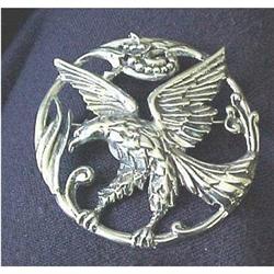 Full figured eagle pin in sterling #1944273