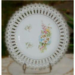 Antique  Reticulated Decorative Plate #1944283