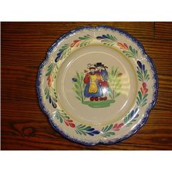 Pair of French faience plates  by Pornic #1944341