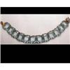 Image 1 : Georgian Blue  Czech GLASS BRACELET #1944359