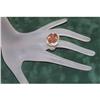 Image 1 : Designer 30ct Oval Citrine Pave Sterling Ring #1944493