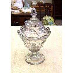 1840-60 EAPG LARGE COLONIAL COMPOTE WITH LID #1944530