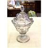 Image 1 : 1840-60 EAPG LARGE COLONIAL COMPOTE WITH LID #1944530