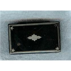 Snuff Box. Victorian. Papier Mache Circa 1850. #1944823