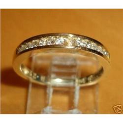 Yellow Gold Diamond Wedding Anniversary Ring #1945351