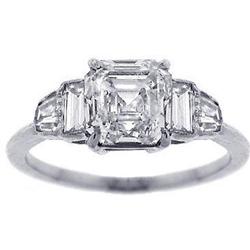 1.80ct Bezel Set Asscher Cut Diamond with#1945725