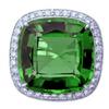 Image 1 : 15.24 carat Platinum Peridot & Diamond Ring #1945757