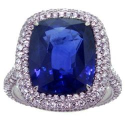 11.14 carat Sapphire Ring in Platinum #1945758