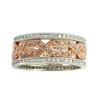 Image 1 : Fancy Pink Diamond Antique Style Band in#1945776