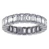 Image 1 : Emerald Cut Diamond Antique Style Band in#1945799