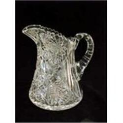 Brilliant Cut Glass Squat Pitcher #1957953