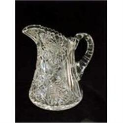 Brilliant Cut Glass Squat Pitcher #1957953