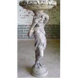 VICTORIAN CHERUB STATUE GARDEN  BIRDBATH #1958605