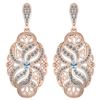 Certified 1.18 Ctw Aquamarine And Diamond Wedding/Engag