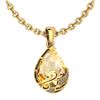 Certified 7.40 Ctw Citrine And Diamond VS/SI1 Necklace