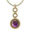 Certified 6.84 Ctw Amethyst Necklace For womens New Exp