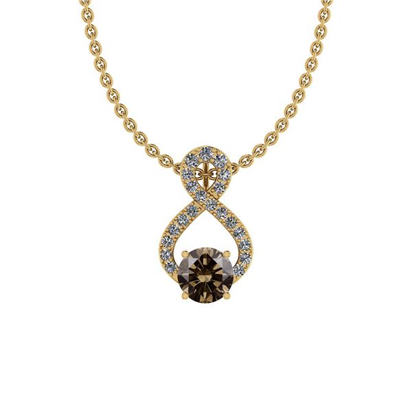 Certified 2.33 Ctw VS/SI1 Natural Fancy Dark Brown And