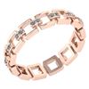 Image 1 : Certified 0.12 Ctw Diamond VS/SI1 Filigree Band 18K Ros