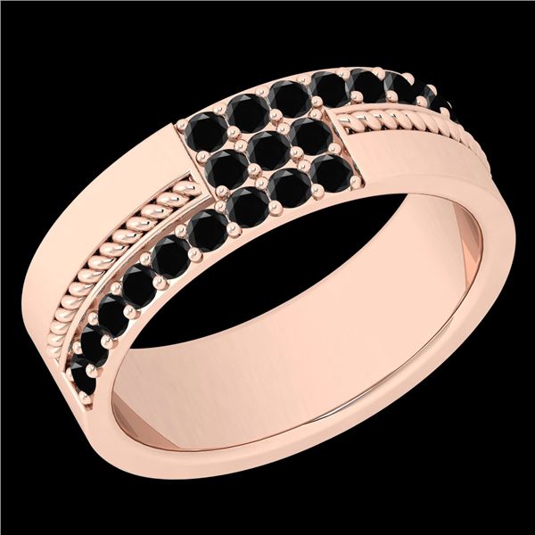 Certified 0.52 Ctw I2/I3 Treated Fancy Black Diamond 14