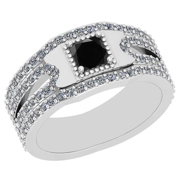 Certified 1.96 Ctw I2/I3 Treated Fancy Black And White