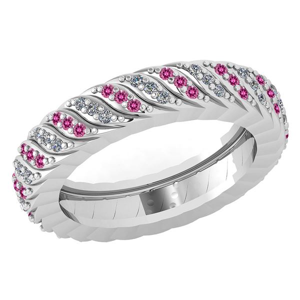 Certified 0.52 Ctw Pink Tourmaline And Diamond 14k Yell