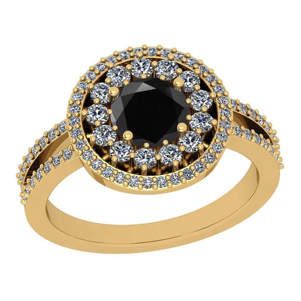 Certified 1.92 Ctw I2/I3 Treated Fancy Black and White